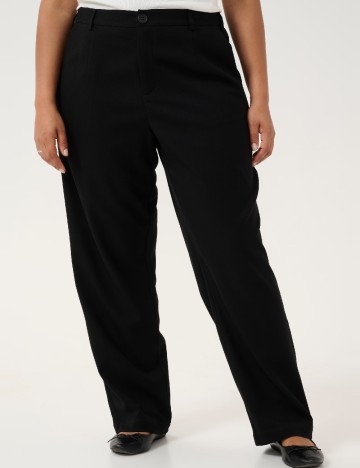 Pantaloni Kaffe Curve, negru