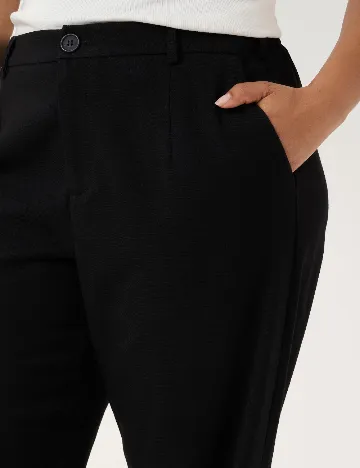 Pantaloni Kaffe Curve, negru
