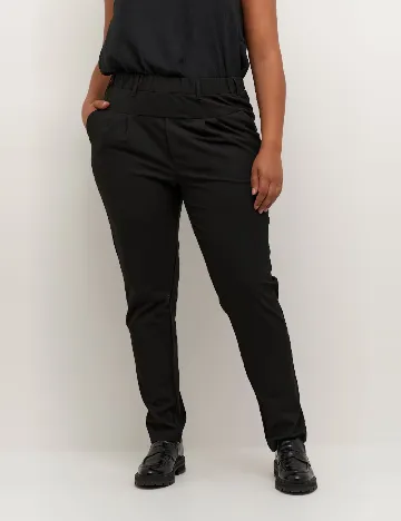 Pantaloni Kaffe Curve, negru