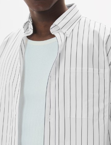 Camasa Matinique, alb/negru