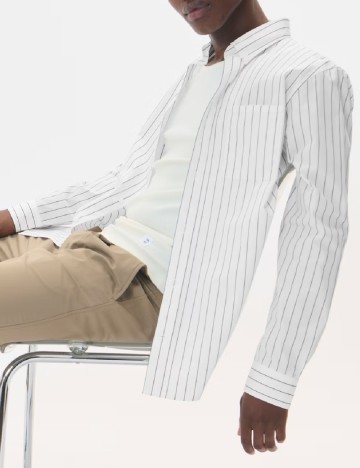 Camasa Matinique, alb/negru