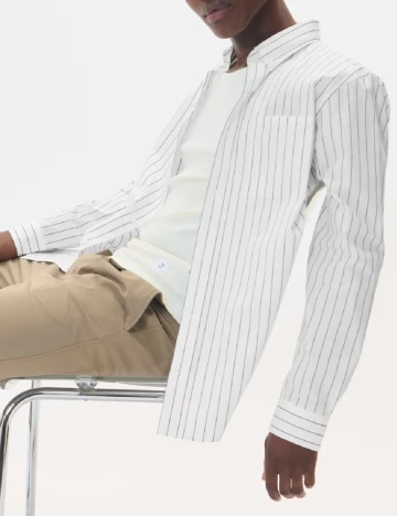 Camasa Matinique, alb/negru