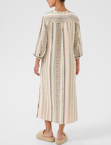 Rochie medie Cream, mix culori