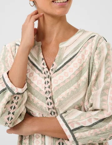 Rochie medie Cream, mix culori Mix culori