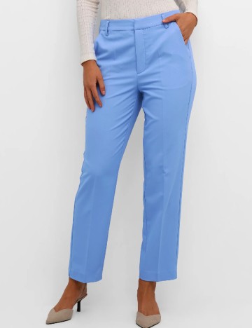 Pantaloni Kaffe, albastru
