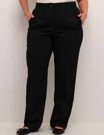 Pantaloni Kaffe Curve, negru
