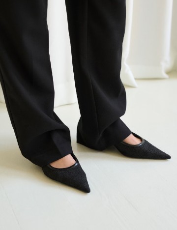 Pantaloni Kaffe Curve, negru