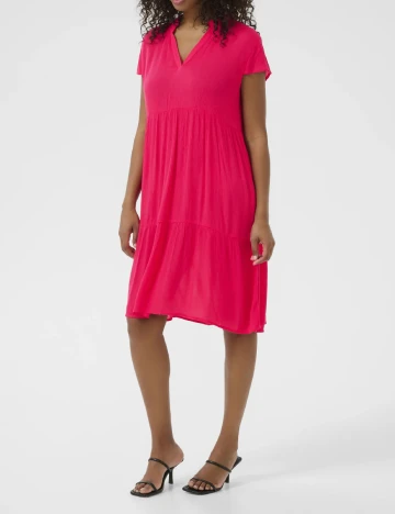 Rochie medie Kaffe, roz