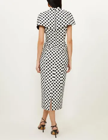 Rochie medie Karen Millen, alb/negru