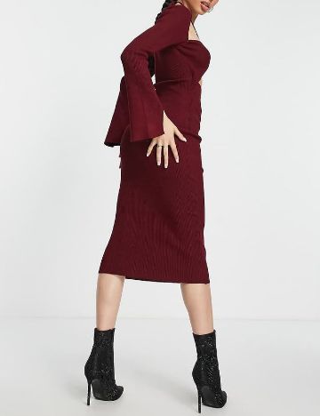 Rochie medie Missguided, visiniu