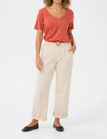 Pantaloni Cream, bej