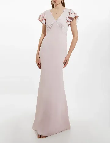 Rochie lunga Karen Millen, roz pal Roz