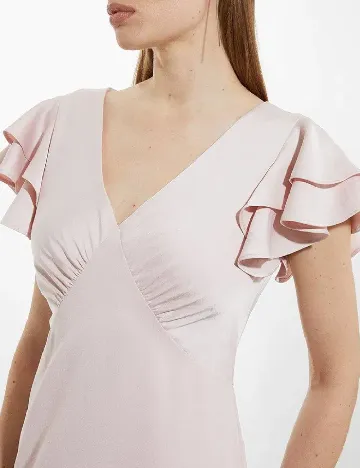 Rochie lunga Karen Millen, roz pal Roz