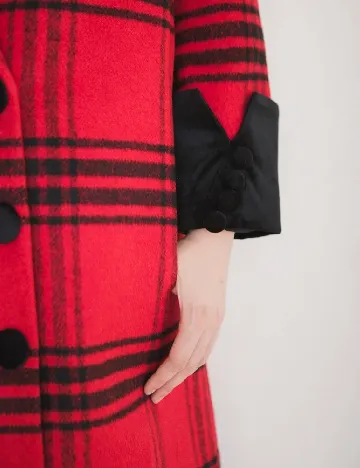 Palton Labelrail x Julia Cumming, rosu Rosu