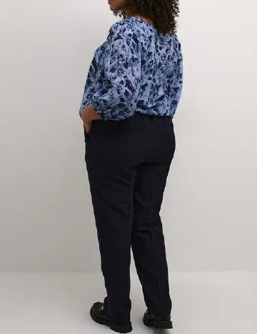 Pantaloni Kaffe Curve, bleumarin