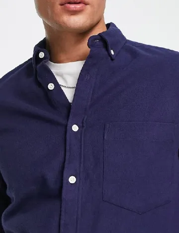 Camasa ASOS, bleumarin Albastru