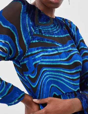 Rochie lunga Karen Millen, albastru Albastru