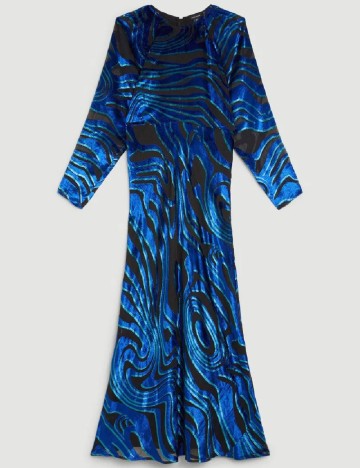 Rochie lunga Karen Millen, albastru