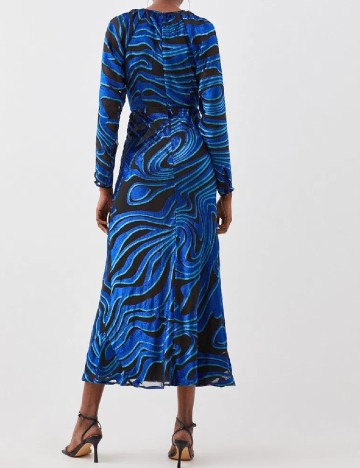 Rochie lunga Karen Millen, albastru