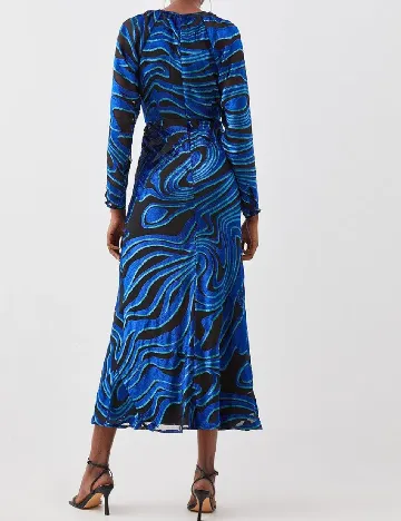 Rochie lunga Karen Millen, albastru Albastru