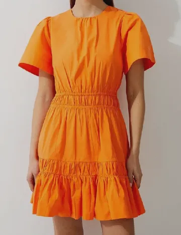 Rochie scurta Karen Millen, portocaliu Portocaliu