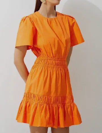 Rochie scurta Karen Millen, portocaliu Portocaliu