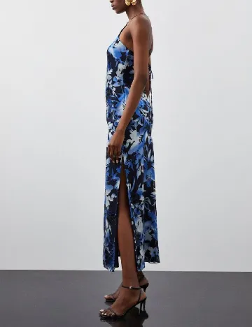 Rochie lunga Karen Millen, albastru Albastru