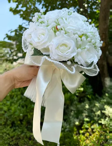 Buchet de mireasa SHEIN, alb