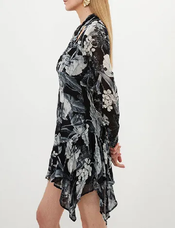 Rochie scurta Karen Millen, alb/negru Negru