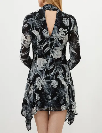 Rochie scurta Karen Millen, alb/negru Negru