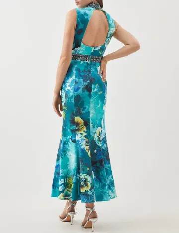 Rochie lunga Karen Millen, albastru Albastru