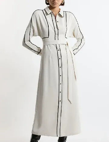 Rochie lunga Karen Millen, alb