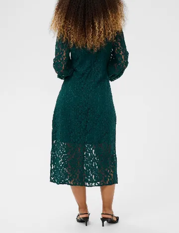 Rochie medie Cream, verde Verde