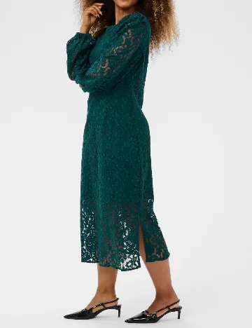 Rochie medie Cream, verde Verde