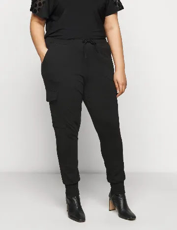 Pantaloni Kaffe Curve, negru