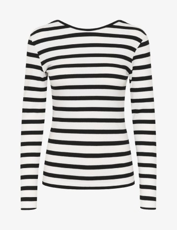 Bluza Kaffe, alb/negru