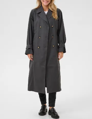 Trench Kaffe, gri inchis