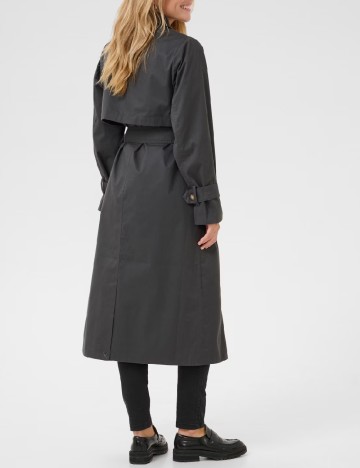 Trench Kaffe, gri inchis