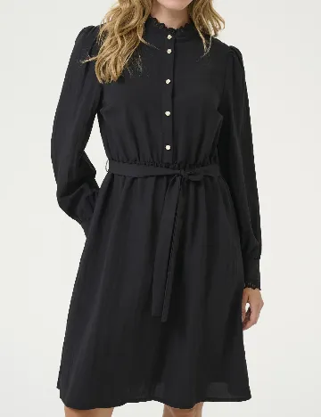 Rochie scurta Cream, negru Negru