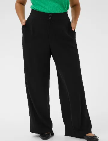 Pantaloni Kaffe Curve, negru