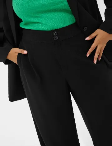 Pantaloni Kaffe Curve, negru