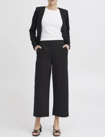 Pantaloni Ichi, negru Negru