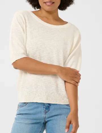 Bluza Cream, ecru Alb