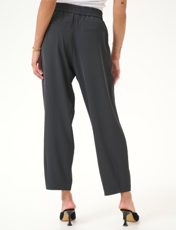 Pantaloni Kaffe, gri inchis