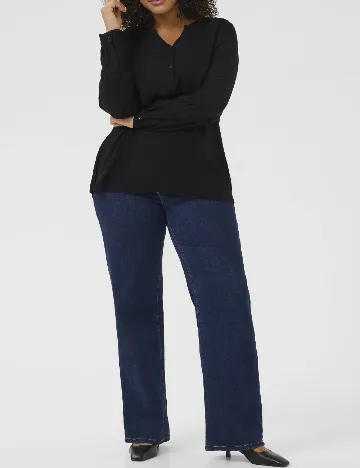 Bluza Kaffe Curve, negru Negru