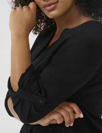 Bluza Kaffe Curve, negru Negru