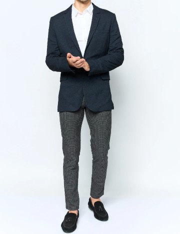 Sacou ASOS, albastru/negru