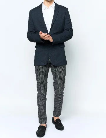 Sacou ASOS, albastru/negru