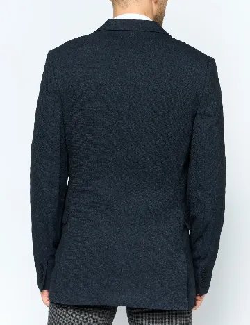 Sacou ASOS, albastru/negru