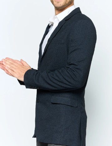 Sacou ASOS, albastru/negru